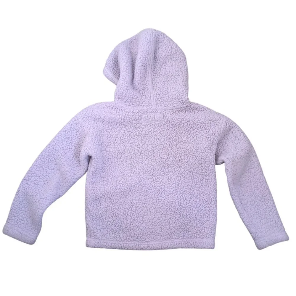Abercrombie Kids Lavender Sherpa Hoodie – Soft Fleece Pullover, Size 9/10